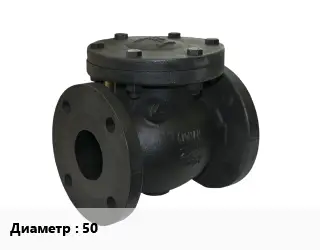 Клапан чугунный 50 обратный, шаровой